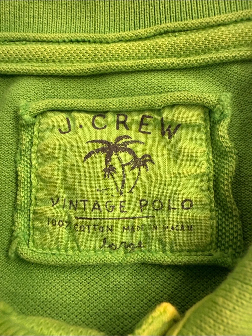 J. Crew Bright Green Short-Sleeve Polo